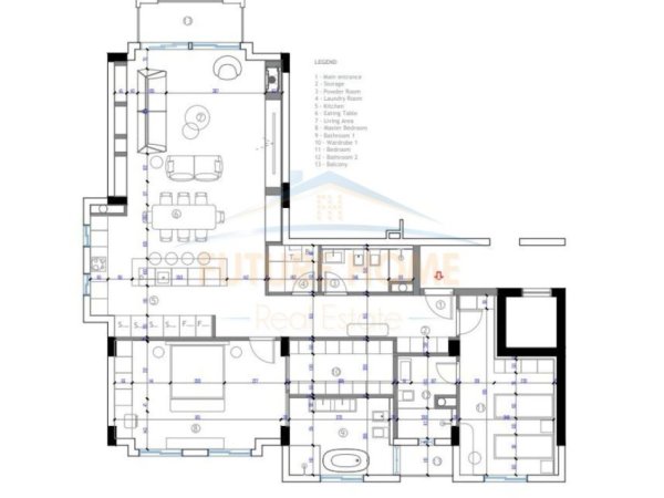 Shitet, Apartament 2+1+3 Poste Parkimi, Liqeni i Thate, UNA38928