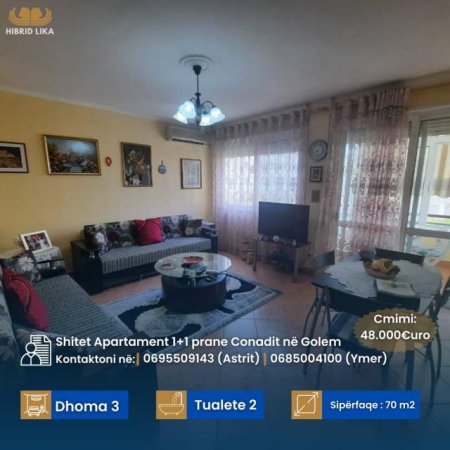 Golem, shes apartament Kati 1, 70 m² 48.000 Euro (Golem)