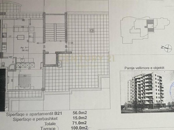 Shesim apartament 1+1+verande 100m2, ne Astir!