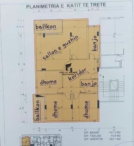 SHITET APARTAMENT,KOMUNA E PARISIT,300.000 EURO.