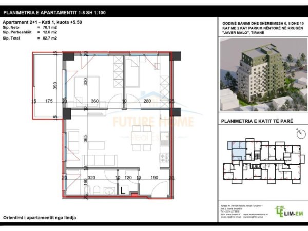 Shitet, Apartament 2+1,Viva Rezidence.