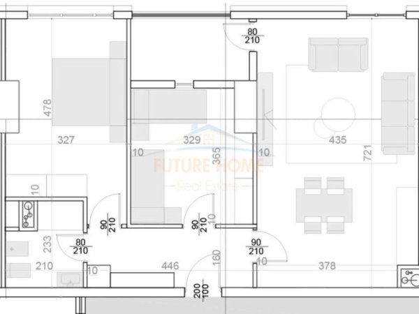 Shitet apartament 2+1+2 Square21 , Rruga e Kavajes