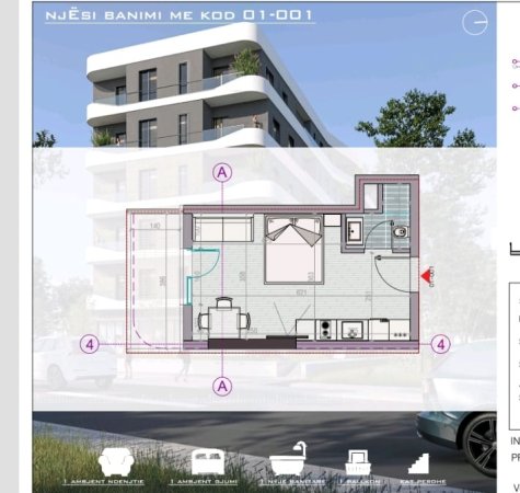 Shitet, Garsoniere Golem. 41.000 €