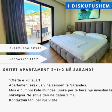 SHITET APARTAMENT 2+1+2 NË SARANDË