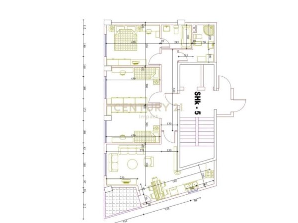 Apartament 3+1+2 Për Shitje në Astir - 129.600€