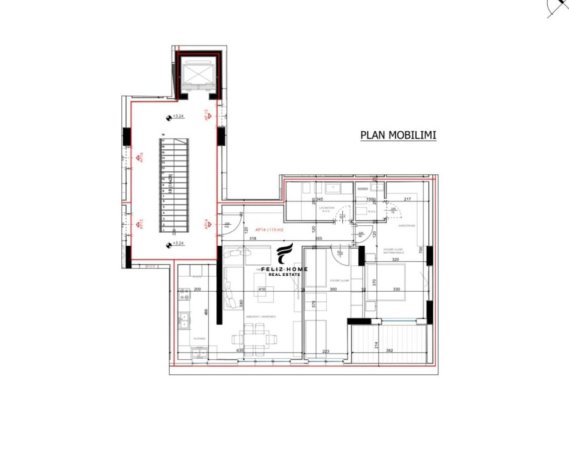 SHITET APARTAMENT,RRUGA ELBASANIT,212.800 EURO.