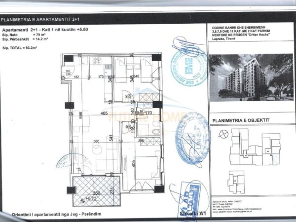 Shitet, Apartament, 2+1, Kompleksi Aura, Laprake