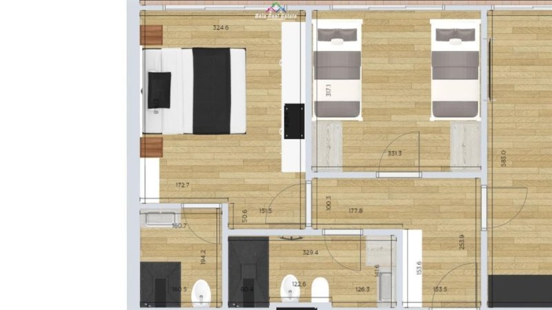 Apartamen Ne Shitje 2+1 Tek Pazari I Ri (ID B120452) Tirane