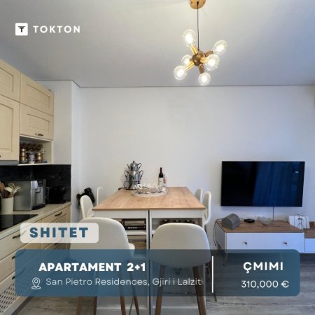 Në shitje, Apartament 2+1📍San Pietro Residences, Gjiri i Lalzit.