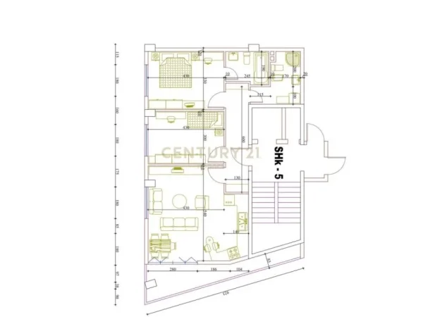 Apartament 2+1+2 Për Shitje në Astir - 117.200€