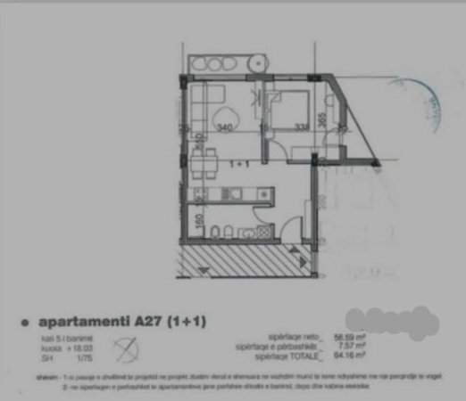 🔱APARTAMENT 1+1 NE SHITJE TE FUSHA E AVIACIONIT