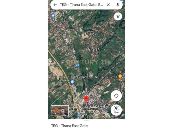 Tokë për shitje në TEG, Tiranë 2.280.000 € | 14250 m²!
