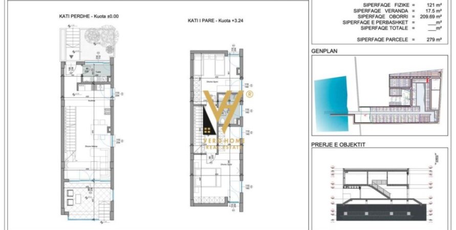 SHITET VILE DY KATESHE TE TURQUOISE MARINE , GJIRI I LALEZIT 339,573 EURO