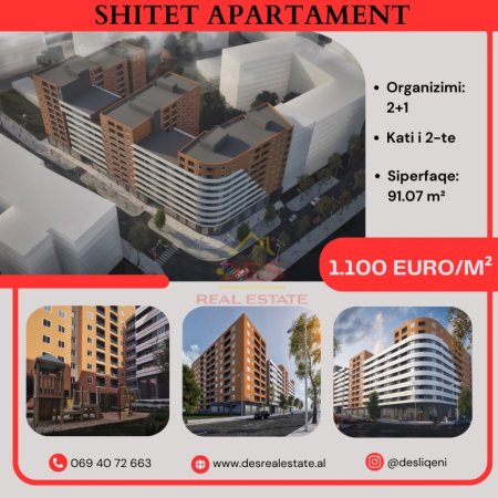 SHITET APARTAMENT 2+1, RRUGA “REXHEP SHALA”, YZBERISHT, TIRANË