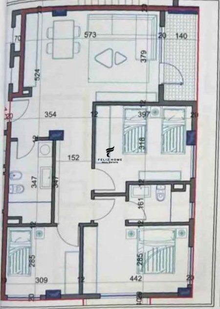 SHITET APARTAMENT,KAMEZ,84.000 EURO.