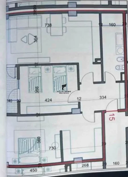SHITET APARTAMENT,KAMEZ,75.000 EURO.