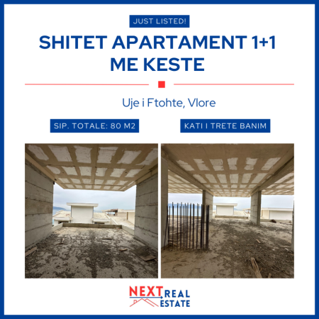 🏡 SHITET APARTAMENT 1+1 ME 4 KESTE NE KODER LUNGOMARE, VLORE