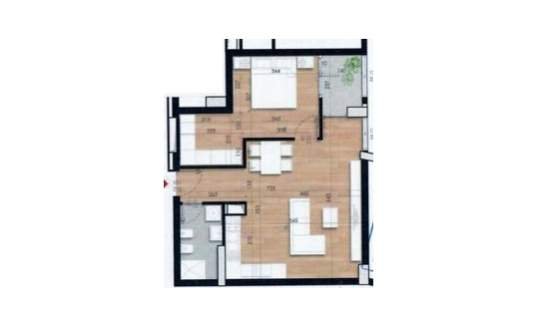 Tirane, shes apartament 1+1+BLK Kati 4, 714 m² 68.000  (Ish-Fusha e Aviacionit)
