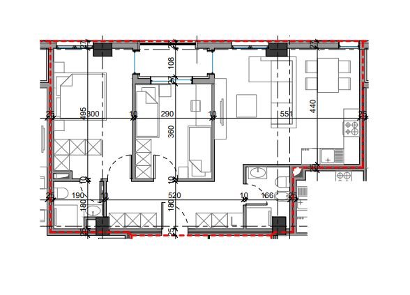 SHESIM APARTAMENT 2+1+2 BULEVARDI I RI!