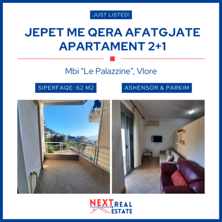 JEPET ME QERA AFATGJATE APARTAMENT 2+1 NE VLORE