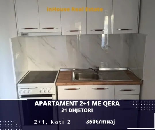 🏙APARTAMENT 2+1  ME QERA GJIMNAZi ANDON ZAKO CAJUPI