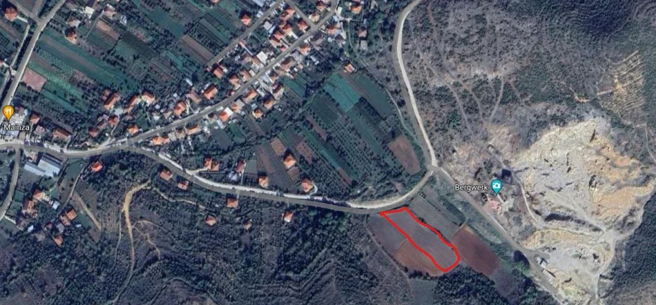 Pogradec, shes tokë 3.500 m² 30 Euro/m2