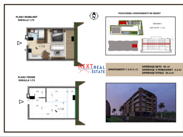 Orikum, shitet apartament Kati 2, 45 m², 99.440 EURO (Rradhime, Vlore)