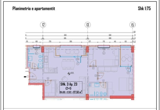 Apartament Ne Shitje 2+1 Ne Laprake (ID B120459) Tirane