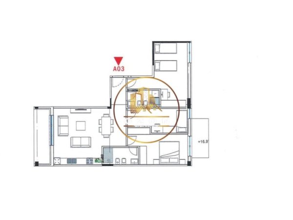 Super Okazion Apartament 3+1+2 për Shitje tek Kompleksi Ndregjoni, Bulevardi i Ri,1330 Euro/m²!