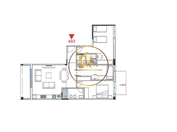 Super Okazion Apartament 3+1+2 për Shitje tek Kompleksi Ndregjoni, Bulevardi i Ri,1300 Euro/m²!