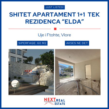 SHITET APARTAMENT 1+1 ME KESTE TE REZIDENCA “ELDA”, VLORE