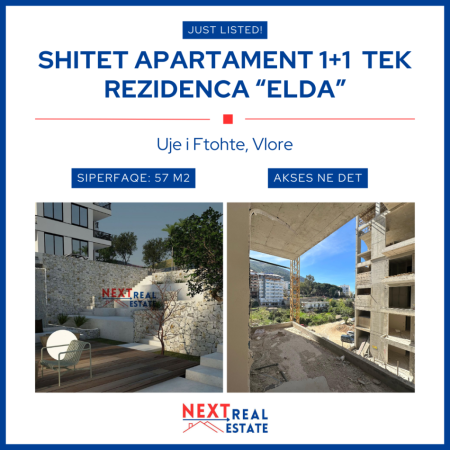 SHITET APARTAMENT 1+1 ME KESTE TE REZIDENCA “ELDA”, VLORE