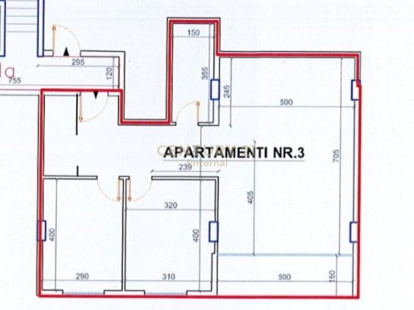 Apartament 2+1 per Shitje ENT91097