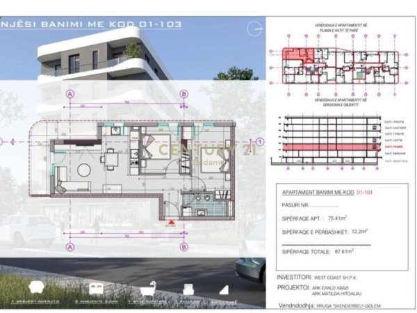 SHITET APARTAMENT 2+1 PRANE DETIT NE GOLEM, NDERTIM I RI! MUNDESI PAGESE ME KESTE !!