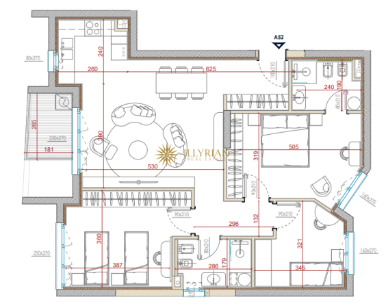 APARTAMENT 3+1+2 NË SHITJE, PARK AVENUE