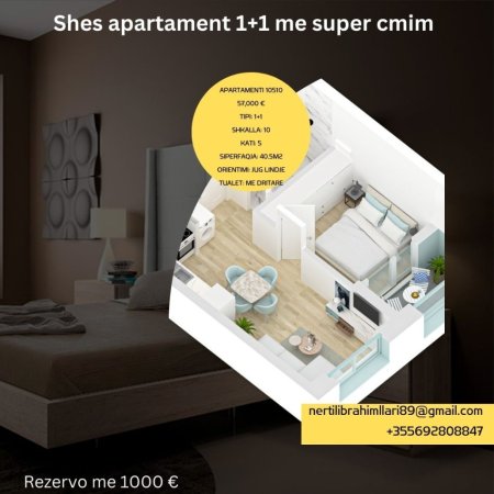 Shes apartament 1+1 me super cmim