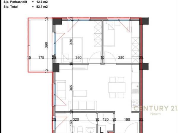 Shitet apartament 2+1, te Ish Parku autobuzave, “Viva Residence”