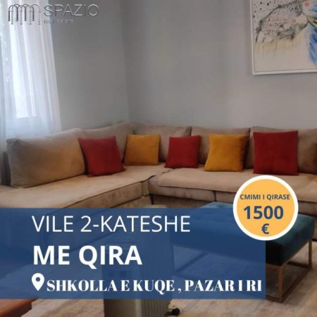Tirane, jepet me qera Vile 2 Katshe 200 m² 1.500 Euro (Shkolla e kuqe , pazar i ri)
