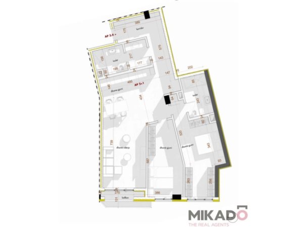 Shitet Apartament 2+1+2 tek rruga ''Qemal Stafa''!