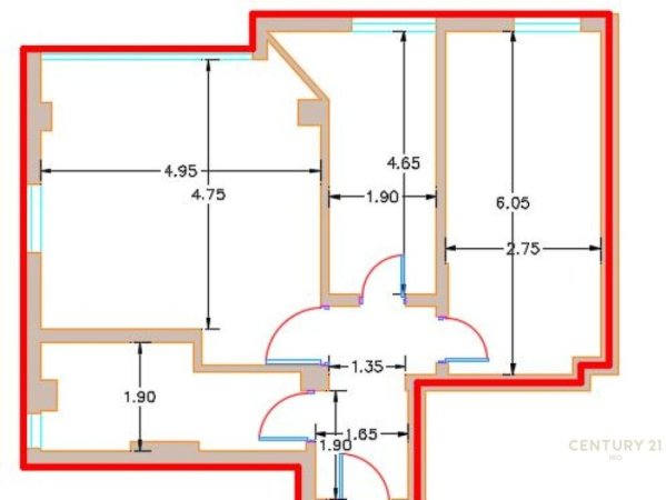 Apartment 2+1 afer 21-Dhjetorit 163000 €