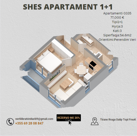 Shes apartament 1+1