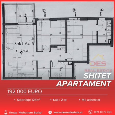 SHITET APARTAMENT 2+1, ISH FUSHA E AVIACIONIT, TIRANË