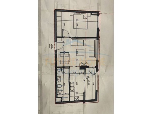 Shitet, Apartament 1+1, Rruga Jordan Misja 109,785€