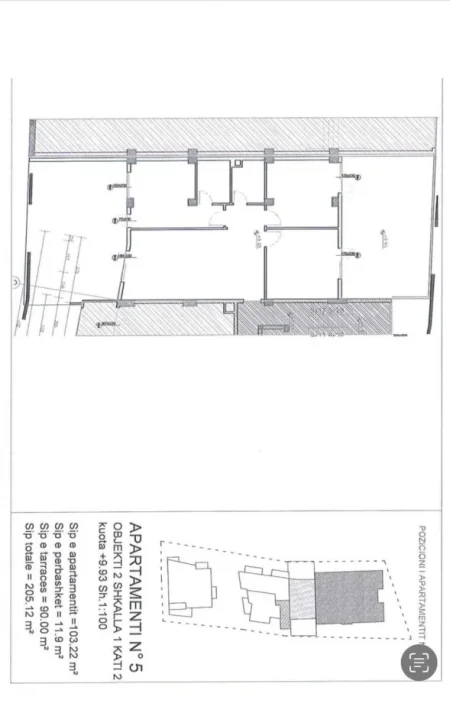 SHITET APARTAMENT 3+1+2 TE KOPESHTI ZOOLOGJIK