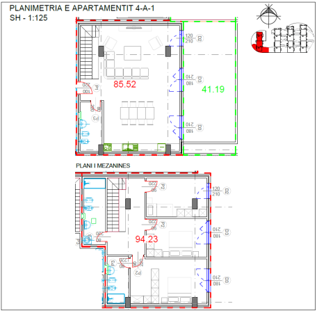 Shitet Dubleks - Kodra e Diellit 2, 231 m²