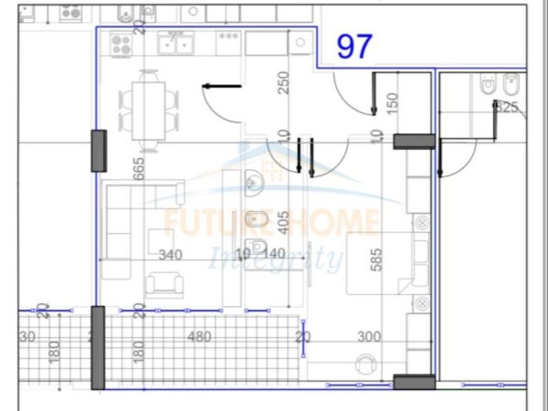 Shitet, Apartament 1+1, Paskuqan, Tiranë. 86000€