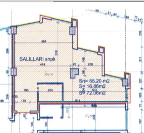 JEPET ME QERA ZYRE 72M2 700 EURO OPEN SPACE