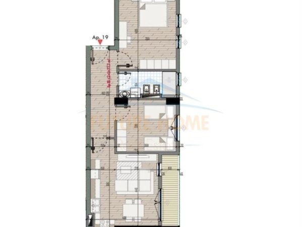 Disponojmë Apartament 2+1 per shitje, tek Univers City, QTU