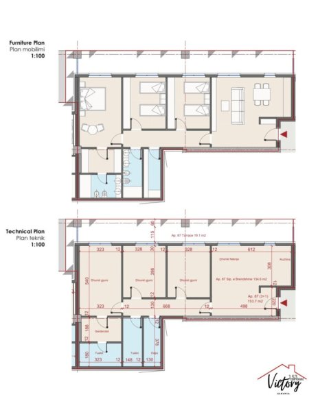 APARTAMENT 2+1+2 PER SHITJE NE DON BOSKO, MANHATTAN RESIDENCE.