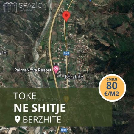 Tirane, shes toke 3.000 m² 80 Euro/m2 (Berzhite)